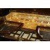 Maple & Co Painted Mahogany Ladies Fitted Vanity Dressing Table Rd No. 541493
