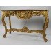 French Style Marble Topped Gilt Console Table