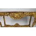 French Style Marble Topped Gilt Console Table