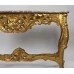 French Style Marble Topped Gilt Console Table