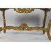 French Style Marble Topped Gilt Console Table