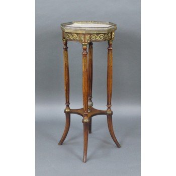 Marble Topped Mahogany Ormolu Mounted Lamp Table c.1900