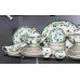 Mason's Ironstone Green Chartreuse Pattern Tea Coffee Dinner Service