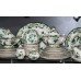Mason's Ironstone Green Chartreuse Pattern Tea Coffee Dinner Service