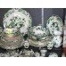 Mason's Ironstone Green Chartreuse Pattern Tea Coffee Dinner Service