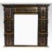 Impressive Mid 19th c. Carved Oak Overmantle Mirror