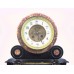 Mid 19th c. French Japy Freres Black Marble Garniture Clock Set