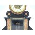 Mid 19th c. French Japy Freres Black Marble Garniture Clock Set