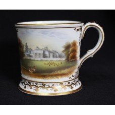 Mid 19th c. Hand Painted Worcester Porcelain Mug George Sparks