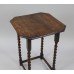 Mid 20th c. English Oak Barley Twist Occasional Table