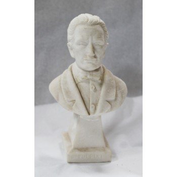 Miniature Classical Style Plaster Bust of Puccini