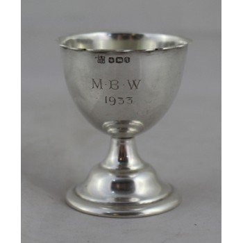 Miniature Silver Footed Cup Sheffield 1933