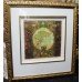 Mixed Media 'Globe' Artwork by S.Sokol Hohne Set in Carved Giltwood Frame