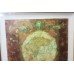 Mixed Media 'Globe' Artwork by S.Sokol Hohne Set in Carved Giltwood Frame