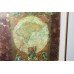 Mixed Media 'Globe' Artwork by S.Sokol Hohne Set in Carved Giltwood Frame