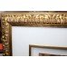 Mixed Media 'Globe' Artwork by S.Sokol Hohne Set in Carved Giltwood Frame