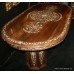 Inlaid Mother of Pearl Rosewood Twin Pedestal Centre Table