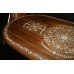 Inlaid Mother of Pearl Rosewood Twin Pedestal Centre Table