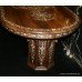 Inlaid Mother of Pearl Rosewood Twin Pedestal Centre Table