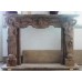 Heavy Carved Rouge Marble Fire Surround With Caryatid Supports
