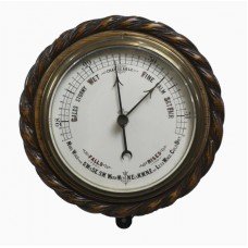 Oak Circular Aneroid Wall Barometer c.1930