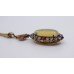 Opal Diamond & Ruby Pendant on 14ct Gold Chain