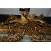 Ornate Antique Gilt Overmantle Mirror c.1840