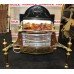 Ornate Brass Coal Effect Electric Fire