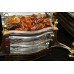Ornate Brass Coal Effect Electric Fire