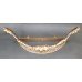 Ornate Carved Wood Washed Gilt Coronet Pediment