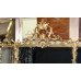 Ornate Gilt Antique Style Carved Wood Overmantle Mirror