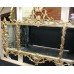 Ornate Gilt Antique Style Carved Wood Overmantle Mirror