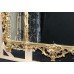 Ornate Gilt Antique Style Carved Wood Overmantle Mirror