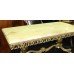 Ornate Heavy Brass Coffee Table with Onyx Top