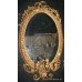 Ornate Victorian Oval Gesso Gilt Girandole Mirror
