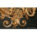 Ornate Victorian Oval Gesso Gilt Girandole Mirror