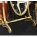 Ornate Vintage Freestanding Gilt Oval Cheval Mirror