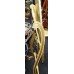 Ornate Vintage Freestanding Gilt Oval Cheval Mirror