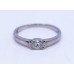Oval Brilliant Cut 0.65 Carat Diamond Platinum Ring
