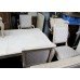 Large Painted Craquelure Decapé Dining Table & 6 Chairs