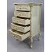 Carved Painted Cream Chest of Drawers