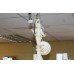 Vintage French Style Painted Cream Cherubic 5 Arm Chandelier