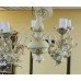 Vintage French Style Painted Cream Cherubic 5 Arm Chandelier