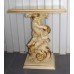 Painted Italian Carved Wood Cherub Side Table