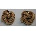 Pair of 9ct Gold Cartier Style Rope Knot Earrings
