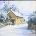 Pair of Alan King Winter Landscape Paintings Oil on Canvas