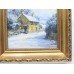 Pair of Alan King Winter Landscape Paintings Oil on Canvas