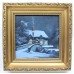 Pair of Alan King Winter Landscape Paintings Oil on Canvas