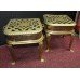 Pair of Antique Early 19th c. Pierced Brass Footmen Trivets