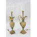 Pair of Antique Ormolu Ewer Form Table Lamps